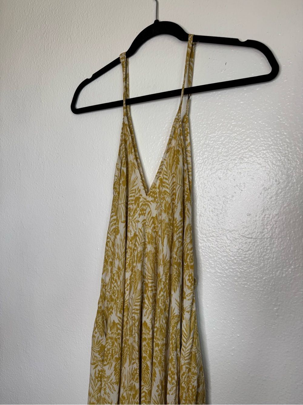 Black Market - Yellow Floral Spaghetti-Strap Boho Jumpsuit - Picture 5 of 13